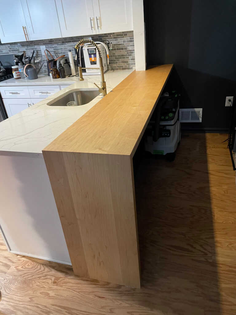 Custom Waterfall Countertop
